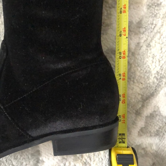 New MARC FISHER Black Velvet Over the Knee Boots - Picture 10 of 14